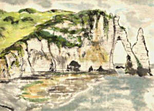 etretat peinture chinoise