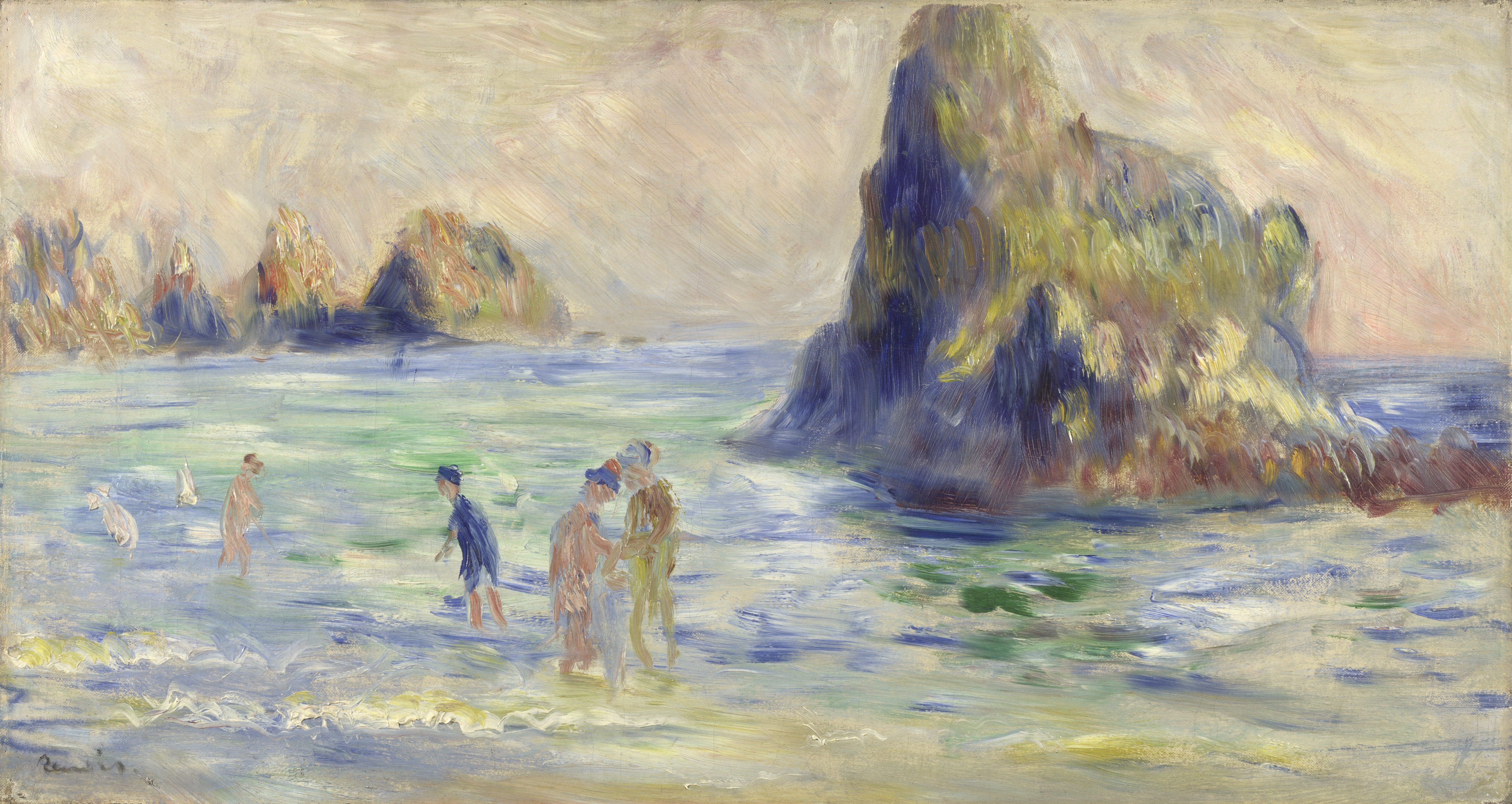 Baie du moulin Huet à Guernesey 1883