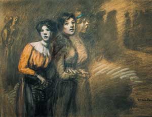 Trois femmes par Steinlen